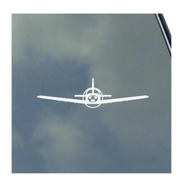 PA-28 Cherokee Pilot Front View with Gear Up Vinyl Sticker Decal by KLO Graphics Civil Aviation Trainer