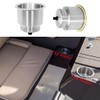 Stainless Steel Cup Drink Holder with Drain for Marine Boat