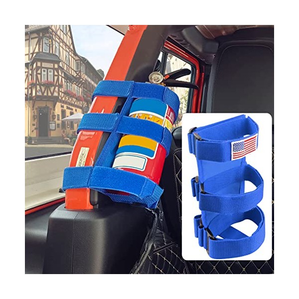 Fire Extinguisher Holder Roll Bar Adjustable Strap Brackets Fits for