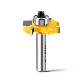 WOBLLMX 8 mm Shank Disc Groove Cutter, L5 mm 4-Teeth Carbide Blade Cutter Durable and Sharp for Woodworking Tool Bit