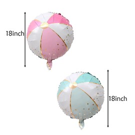 8pcs Beach Mylar Balloons Pool Party Decorations for Water Games Hawaiian Summer Beach Theme Party