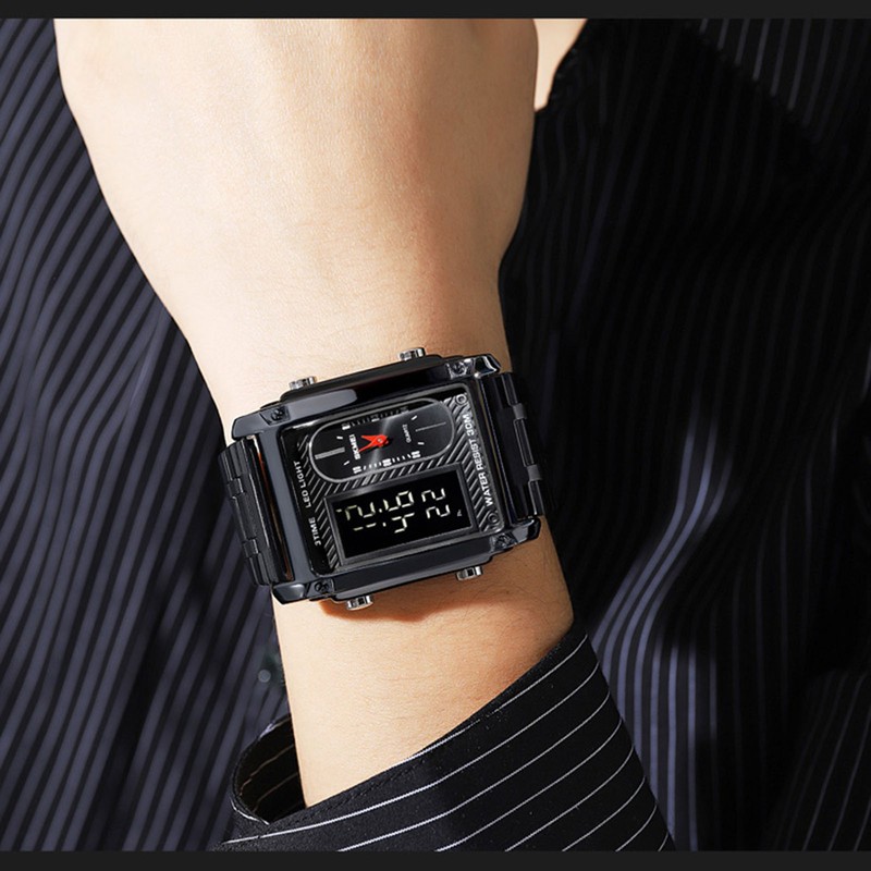SKMEI 1868 Men Watch Professional 30M Water Resistant Double Display
