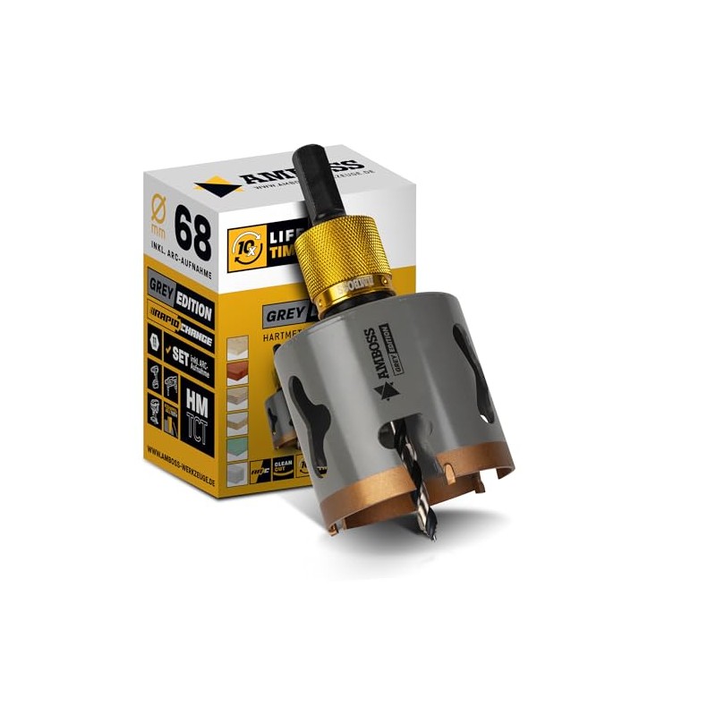 68 mm HM Hole Saw Grey Edition - for Wood,