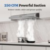 FIREGAS Under Cabinet Range Hood 30 Inch, Ducted/Ductless Convertible Vent