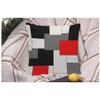WONDERTIFY Paneling Cushion Cover Geometric Block Decorative Throw Pillow Covers,