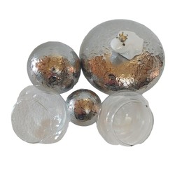 Storm's Gartenzaubereien Mini Pond Complete Set with Swimming Frog Ceramic Swimming Balls and Tea Light Bowls