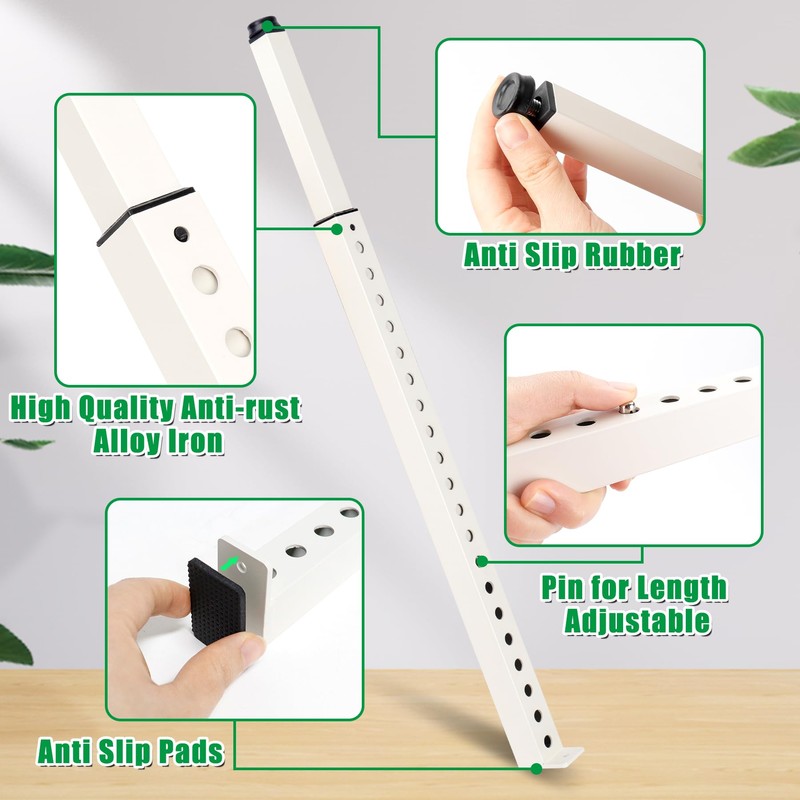 Forestchill Adjustable Window Security Bar, Extends from 17" to 32"