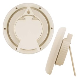 ランデックス(Landex) バスクロック アナログ 防水 17cm アクアタイムネオ 置き掛け兼用 ホワイト YT5232WH