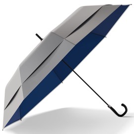 UV-Blocker Sun Umbrella UV Protection Fashion Umbrella - Large Sun Blocking - Windproof - Auto Open - Vented Double Canopy - UPF 55+ - Blocks 99% of UVA UVB Rays - 48"