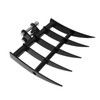 Mini Excavator Attachment Rake，Small Diggers Metal Backhoe Rake，3.54" Span, 0.98"