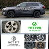 Glossy Black Wheel Skins Compatible with 2019-2024 Toyota RAV4/RAV4 Hybrid