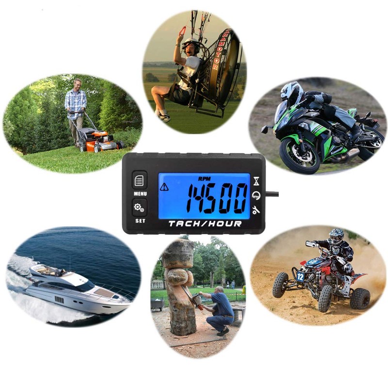 Hour Meter Bike, Digital Tachometer Cultivator, Engine Hour Meter, Generator,