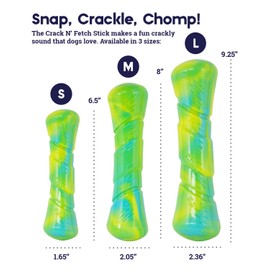 Petstages Crack N' Fetch Stick Dog Toy - Fun Sound for Fun Fetch Play, Medium