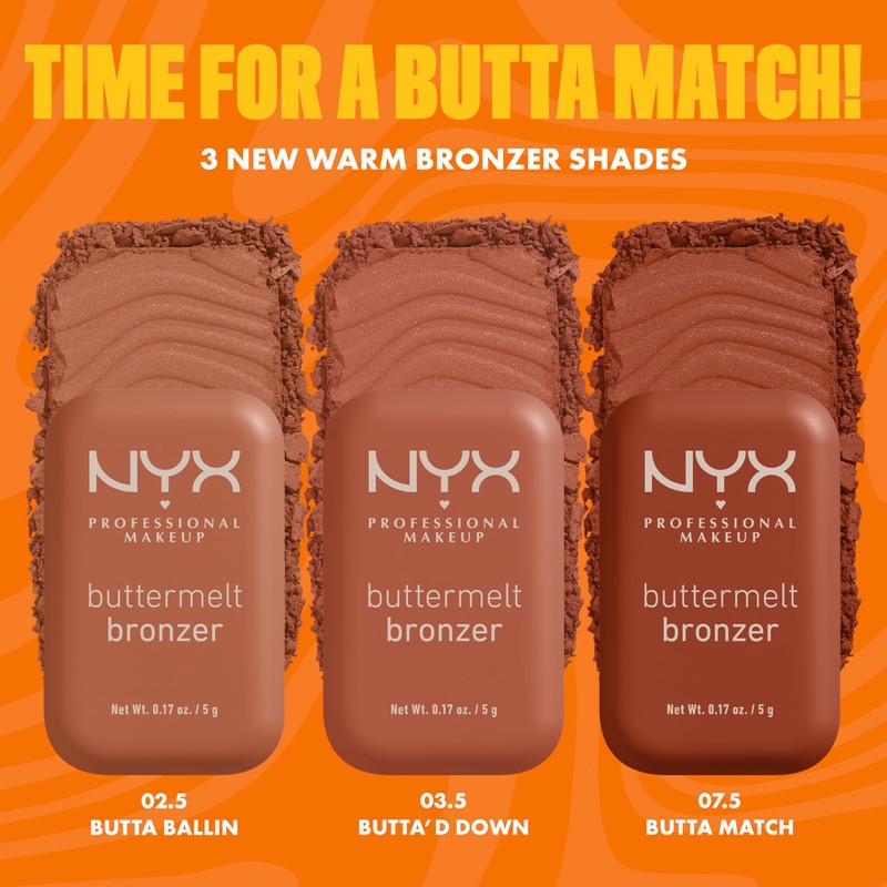 NYX Professional Makeup Buttermelt Powder Blush, Blendable: Butta Ballin