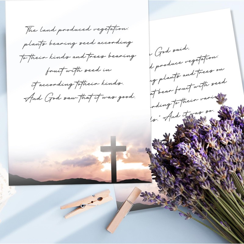 Ceiba Tree 50 Sheets Religious Stationery Paper Easter Printable Writing