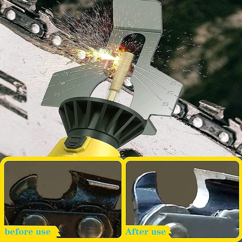 Yuentoen Pack of 20 Chainsaw Sharpening Attachment, Chainsaw Sharpener with