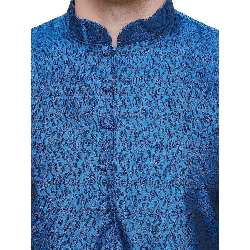 Maple Clothing Kurta - Vestido indio de seda jacquard para
