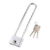 Keyed Long Padlock, 1.5-inch Solid Brass, Removable and Adjustable Length