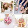 Kesote 50Pcs Artificial Flower Rose Heads Without Stems - Pink