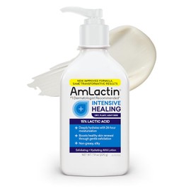 AmLactin Rapid Relief Restoring Lotion  Ceramides  24-Hr Dry Skin Relief  Powerful Alpha-Hydroxy Therapy Gently Exfoliates  Lactic Acid (AHA)...      