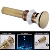 Brass Popup Drain Stopper Bathroom Basin Sink Draining Without Overflow