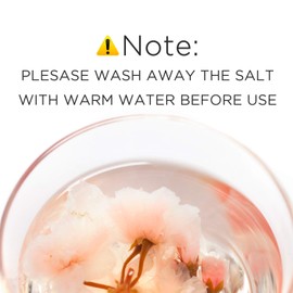 NESTLADY Edible Salt Pickled Sakura, Pickled Sakura Cherry Blossoms, 腌渍樱花70g / 2.47oz