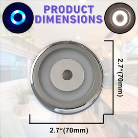 MARVIX LED Ceiling Light 12v 24V Spotlight - 70mm LED Ceiling Dome Light with an Integrated Touch Switch Dimmer - 3200k Warm White Super Bright LED RV Light for Motorhome, Camper, Caravan & Boat