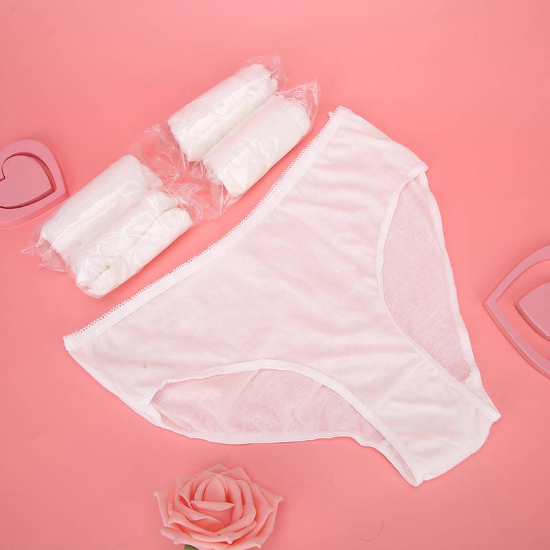 5pcs High Waist Disposable Maternity Women Panties Soft Cotton UnderwearXXXXXL