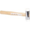 VAUGHAN Nylon Face Hammer, Chrome Plated Zinc Alloy Head, 1