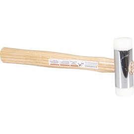 VAUGHAN Nylon Face Hammer, Chrome Plated Zinc Alloy Head, 1 Lbs, NT125, VN58410
