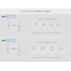Ivilon Drapery Eyelet Curtain Rings - 2" Ring Loop for