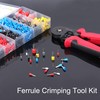 Ferrule Crimping Tool Kit, Flytuo AWG23-7 Self-Adjustable Ratchet Wire Crimping