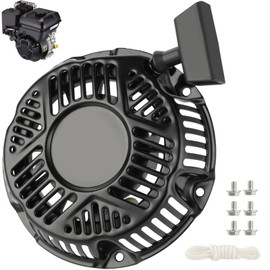 Recoil Pull Starter Kit, Recoil Pull Starter Replacement for Craftsman, Briggs and Stratton 163cc 208cc 590607 797276, Recoil Starter Assembly with Pull Rope for Generators, Engines, Edge Cutters