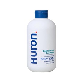 Huron Body Wash | Ginseng & Coconut Oil | Citrus & Eucalyptus Scent | Vegan, Cruelty Free - Body Care | Cleanses, Hydrates & Deodorizes, 12.2 oz - Scent: Sea Salt + Driftwood