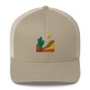 Cactus Sunset Trucker Cap Khaki