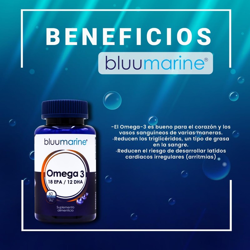 Bluumarine | Capsulas Omega 3 18 EPA / 12 DHA
