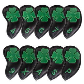 Fundas de Hierro para Golf, Fundas de Cabeza de Hierro de Golf con números,Fundas de Cabeza de Palo de Golf para Juego de Hierro, se Adapta a Todas Las Marcas, (4-9, A, P, X, S)