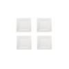 BIA Cordon Bleu 905162WS4SIOC White Square Plate, Set of 4,
