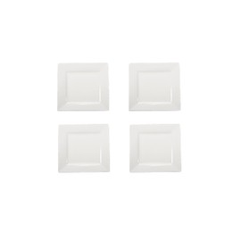 BIA Cordon Bleu 905162WS4SIOC White Square Plate, Set of 4, 10-Inch Length