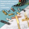 sourcing map 2pcs Chopstick Rest, 304 Stainless Steel Chopsticks Holder