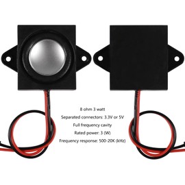 4 x Speakers 3 Watt 8 Ohm Single Cavity Mini Speaker Full Range Cavity Mobile Portable Advertising Machine Speaker Connection to the Interface 3.3 V 5 V