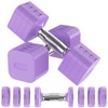 Hezeyferg Adjustable Dumbbells Set of 2, Adjustable Weight Dumbbells with