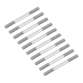 METALLIXITY M4 Thread 50mm Length 20 Pack 304 Stainless Steel Double Threaded Screws - Home Maintenance