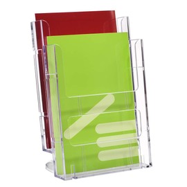 DIN A5 Table Brochure Holder with 2 Levels / Brochure Stand / Leaflet Holder / Flyer Holder