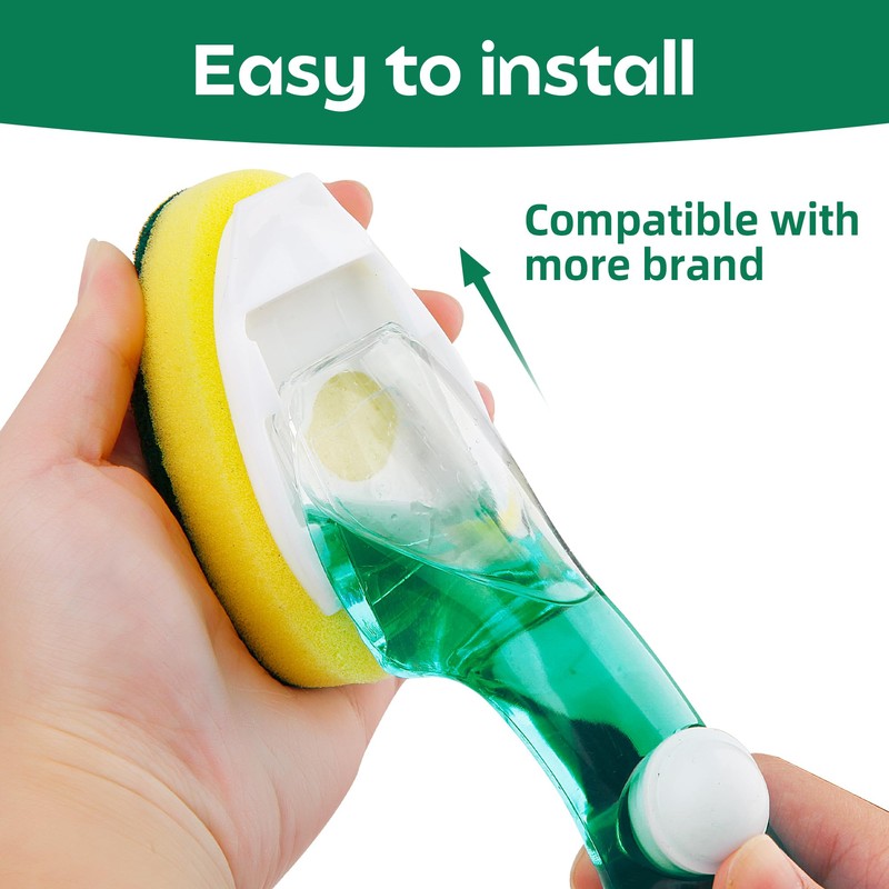 Dishwand Sponge Refills Soap Control Handle, Dish wand Sponges Refill