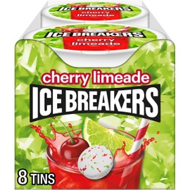 ICE BREAKERS Cherry Limeade Sugar Free Mints Tins, 1.5 oz (8 Count)