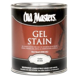 OLD MASTERS/MASTER PRODUCTS 25028 81316 1/2 Pt Cedar Gel Stain