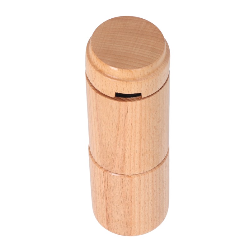 Manual Coffee Grinder Adjustable Detachable Beech Wood Stainless Steel Core