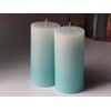Ombre Gradation Pillar Candles by Modern Candle Design Hand Poured