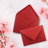 C7 envelopes, pointed flap, wet glue.